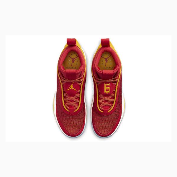 Red / Yellow Nike SE PF Guo Ailun Basketball Shoes Men's Air Jordan 36 | JD-768WM