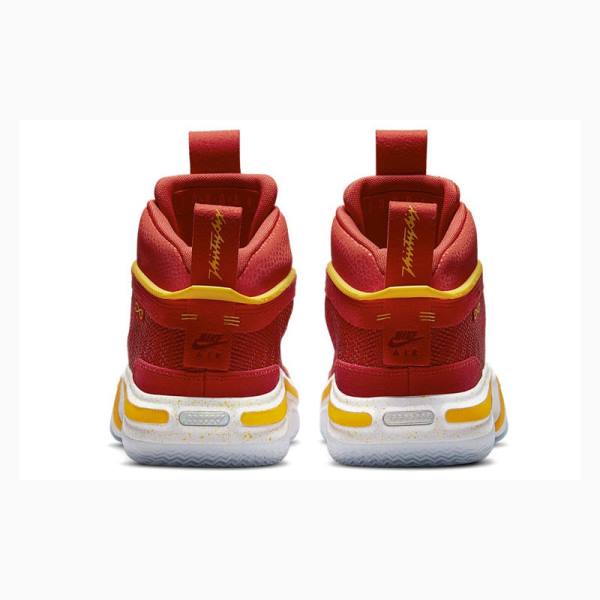 Red / Yellow Nike SE PF Guo Ailun Basketball Shoes Men's Air Jordan 36 | JD-768WM