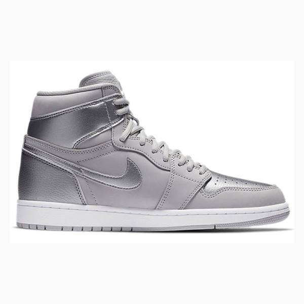 Silver Nike Retro High OG CO Japan Basketball Shoes Men's Air Jordan 1 | JD-632CK