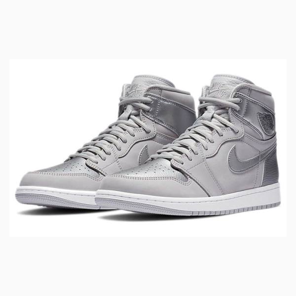 Silver Nike Retro High OG CO Japan Basketball Shoes Men's Air Jordan 1 | JD-632CK