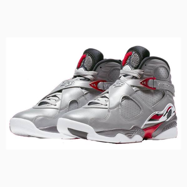 Silver Nike Retro Reflective Bugs Bunny Basketball Shoes Men's Air Jordan 8 | JD-207AC