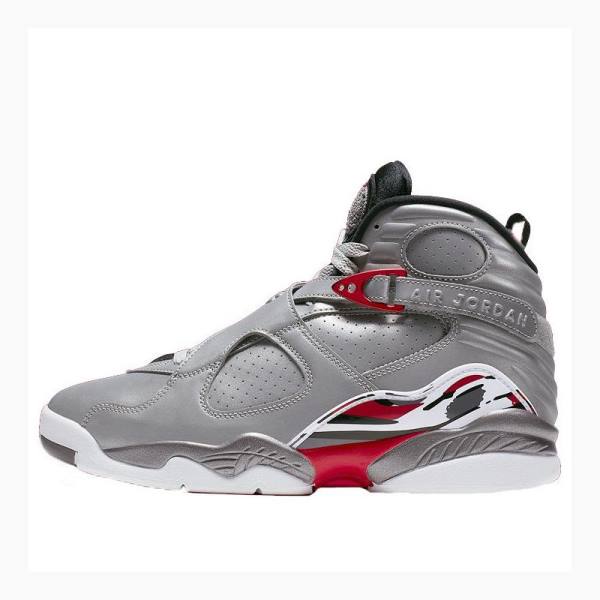 Silver Nike Retro Reflective Bugs Bunny Basketball Shoes Men\'s Air Jordan 8 | JD-207AC