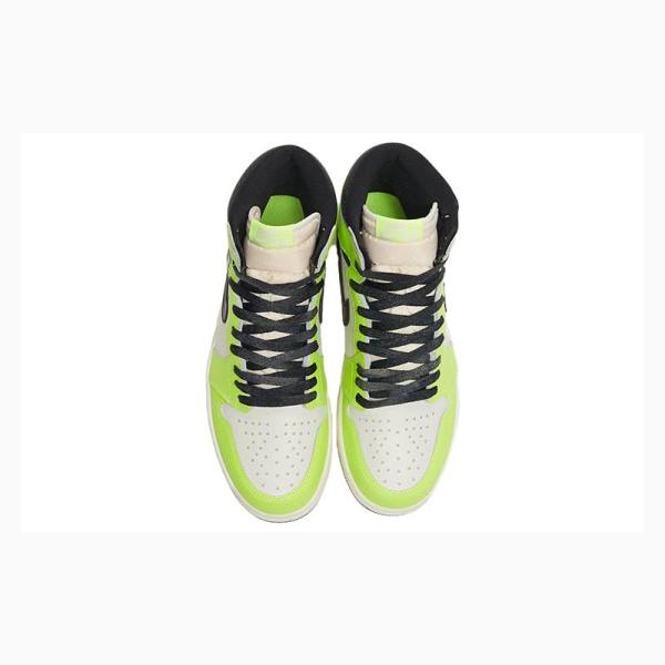 White / Black / Green Nike Retro High OG Visionaire Basketball Shoes Men's Air Jordan 1 | JD-679SB