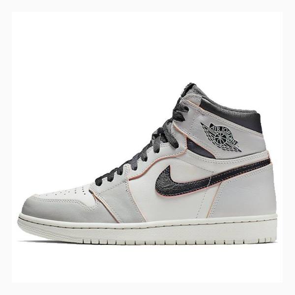 White / Black / Grey Nike High OG Defiant SB - NYC To Paris Basketball Shoes Men\'s Air Jordan 1 | JD-874LR