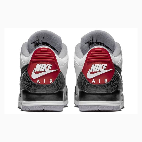 White / Black / Grey Nike Retro NRG Tinker Basketball Shoes Men's Air Jordan 3 | JD-734VI