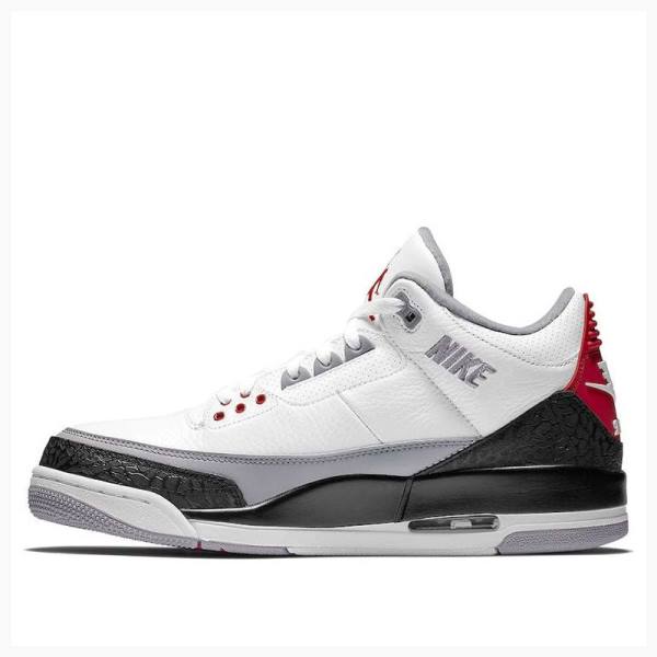 White / Black / Grey Nike Retro NRG Tinker Basketball Shoes Men\'s Air Jordan 3 | JD-734VI