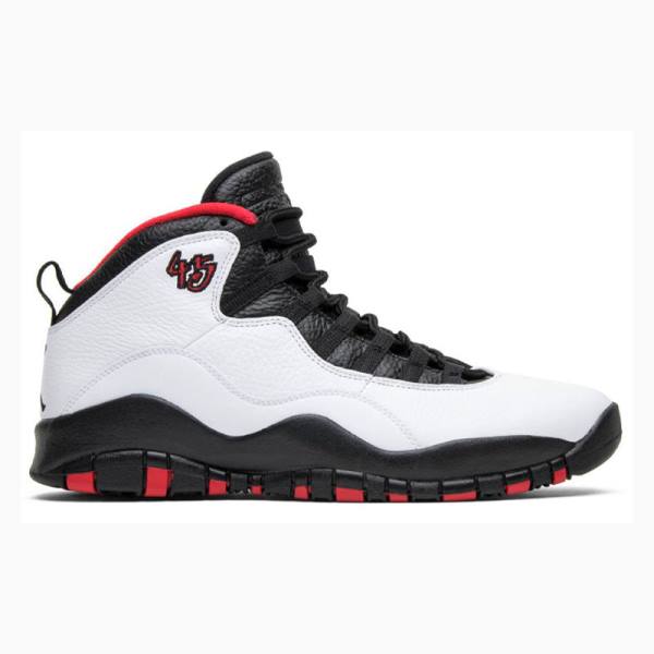 White / Black Nike Double Nickel Basketball Shoes Men's Air Jordan 10 | JD-951JY