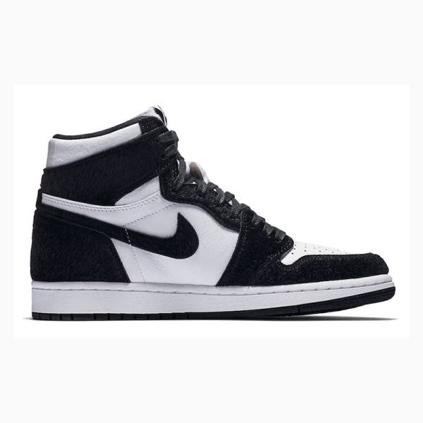 White / Black Nike High OG Panda Basketball Shoes Women's Air Jordan 1 | JD-158XB