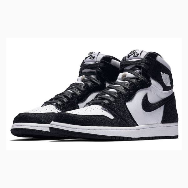 White / Black Nike High OG Panda Basketball Shoes Women's Air Jordan 1 | JD-158XB