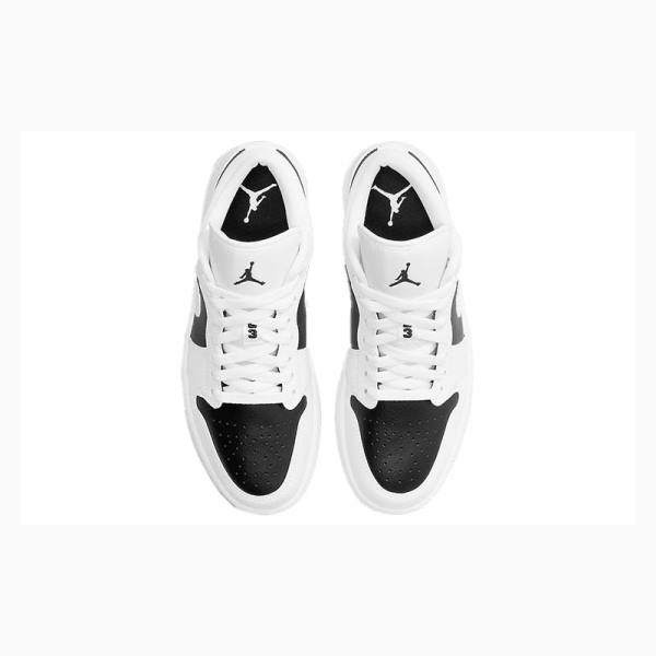 White / Black Nike Low Panda Sneakers Women's Air Jordan 1 | JD-136RG