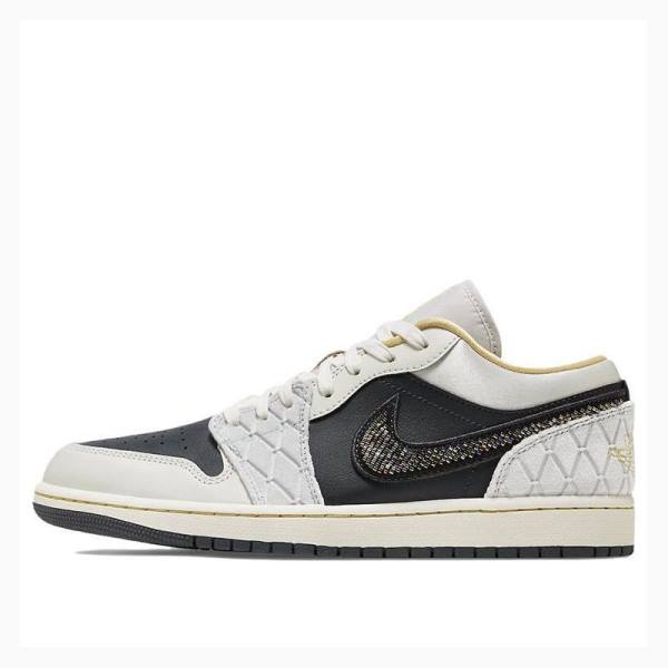 White / Black Nike Low SE Sneakers Men\'s Air Jordan 1 | JD-471PU