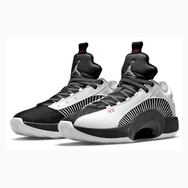 White / Black Nike Low Sneakers Men's Air Jordan 35 | JD-826OR