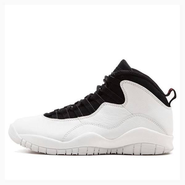 White / Black Nike Retro Basketball Shoes Men\'s Air Jordan 10 | JD-783VF