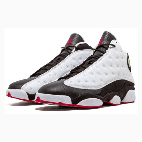 White / Black Nike Retro He Got Game 2018 Basketball Shoes Men's Air Jordan 13 | JD-802SL