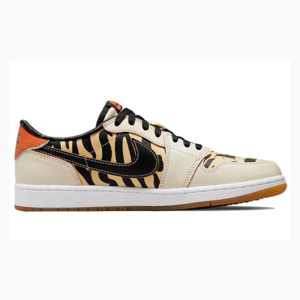 White / Black Nike Retro Low OG Chinese New Year Sneakers Men's Air Jordan 1 | JD-512FE