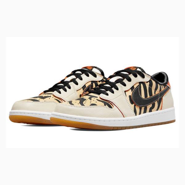 White / Black Nike Retro Low OG Chinese New Year Sneakers Men's Air Jordan 1 | JD-512FE