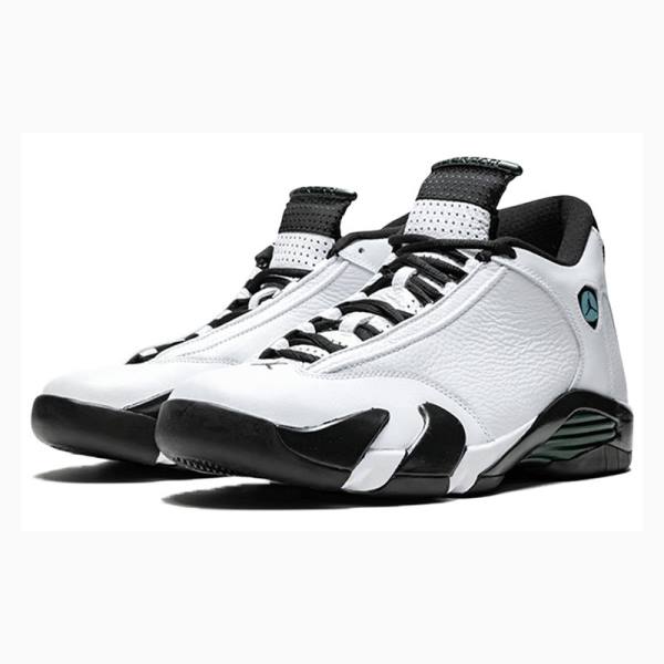 White / Black Nike Retro Oxidized Basketball Shoes Men's Air Jordan 14 | JD-475EQ