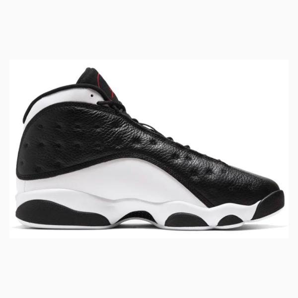 White / Black Nike Retro Reverse He Got Game Basketball Shoes Men's Air Jordan 13 | JD-029AP