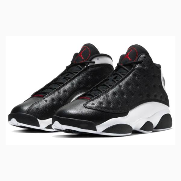 White / Black Nike Retro Reverse He Got Game Basketball Shoes Men's Air Jordan 13 | JD-029AP