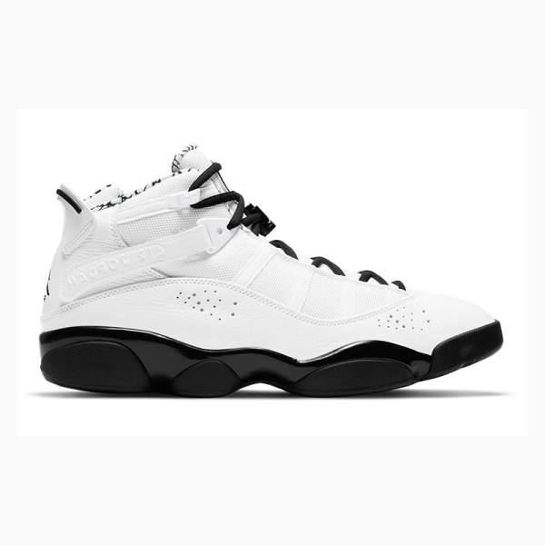 White / Black Nike Rings Motorsport (2021) Basketball Shoes Men's Air Jordan 6 | JD-852TV