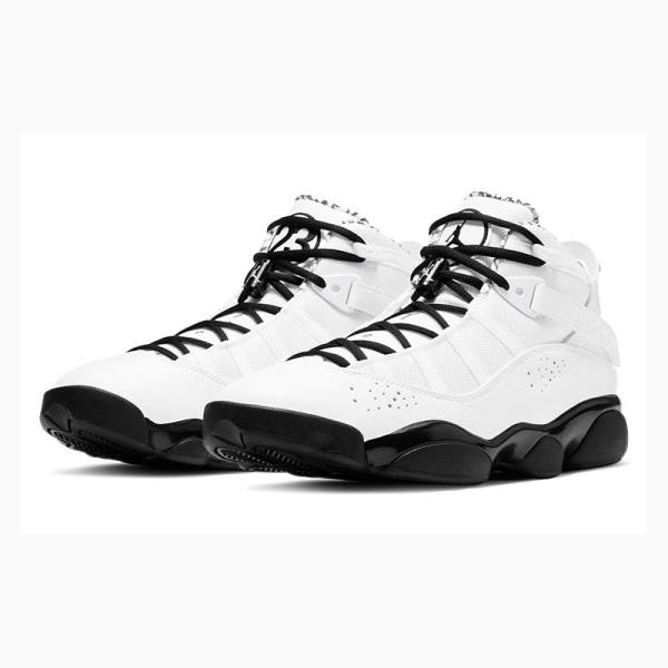 White / Black Nike Rings Motorsport (2021) Basketball Shoes Men's Air Jordan 6 | JD-852TV