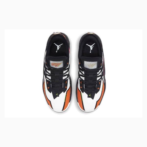 White / Black / Orange Nike One Take 2 PF 2 AIR JORDAN Basketball Shoes Men's Air Jordan | JD-841YD