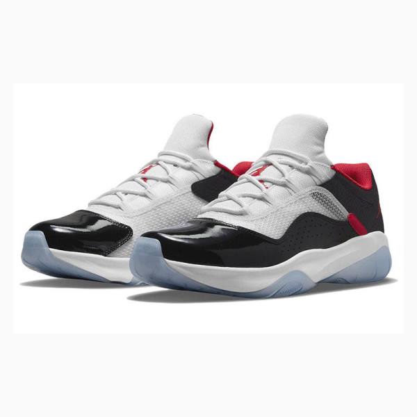 White / Black / Red Nike CMFT Low Sneakers Men's Air Jordan 11 | JD-752MB