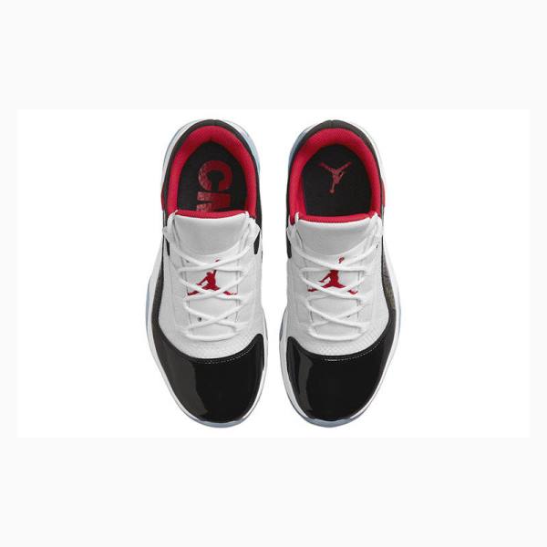 White / Black / Red Nike CMFT Low Sneakers Men's Air Jordan 11 | JD-752MB