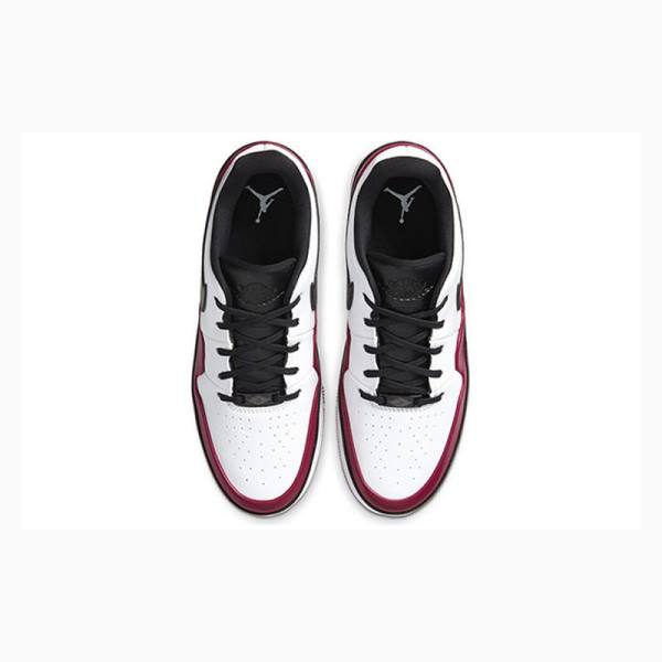 White / Black / Red Nike Jester XX Low Laced Sneakers Women's Air Jordan 1 | JD-675UB