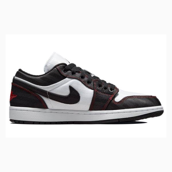 White / Black / Red Nike Low SE Utility Sneakers Women's Air Jordan 1 | JD-193HF