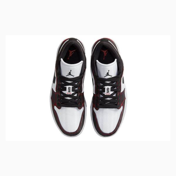 White / Black / Red Nike Low SE Utility Sneakers Women's Air Jordan 1 | JD-193HF