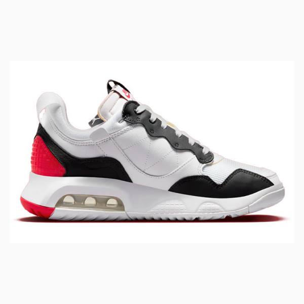 White / Black / Red Nike MA2 Fire Red Running Shoes Women's Air Jordan | JD-978GI