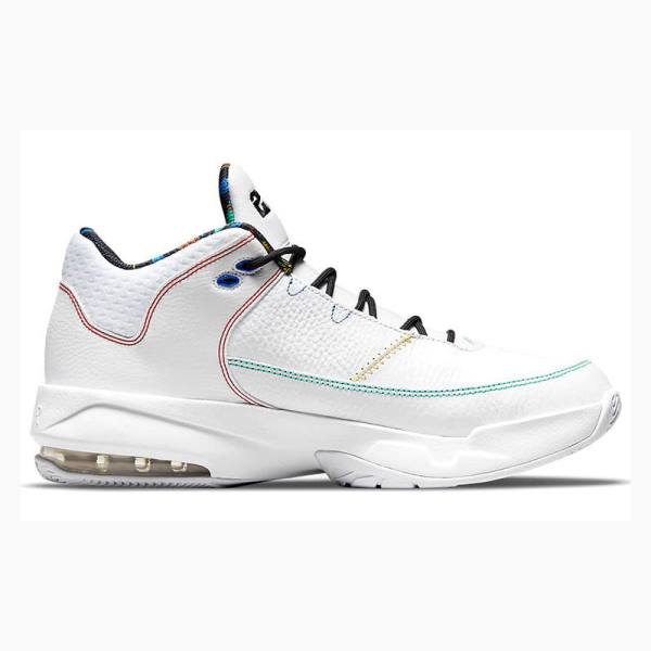 White / Black / Red Nike Max Aura 3 Basketball Shoes Men's Air Jordan | JD-510TG