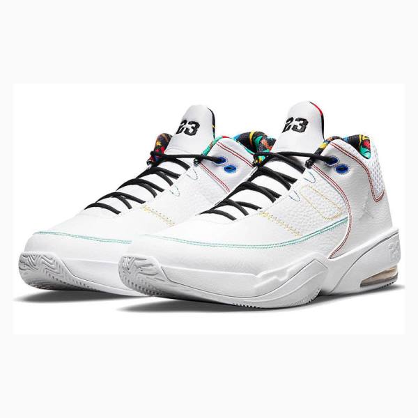 White / Black / Red Nike Max Aura 3 Basketball Shoes Men's Air Jordan | JD-510TG