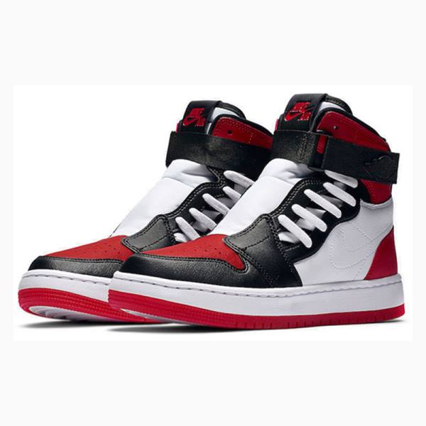 White / Black / Red Nike Nova XX Bred Toe Basketball Shoes Women's Air Jordan 1 | JD-604AQ