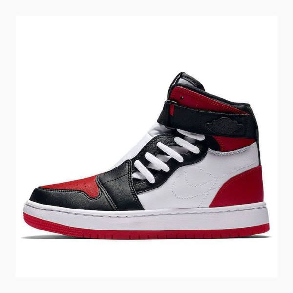 White / Black / Red Nike Nova XX Bred Toe Basketball Shoes Women\'s Air Jordan 1 | JD-604AQ