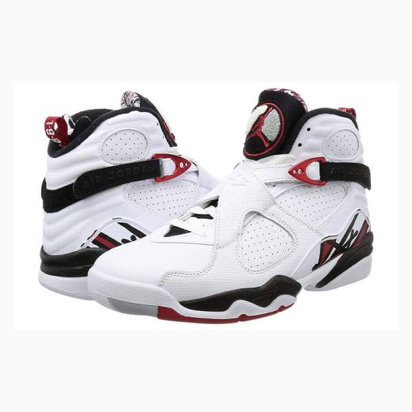 White / Black / Red Nike Retro Alternate Basketball Shoes Men's Air Jordan 8 | JD-064QI