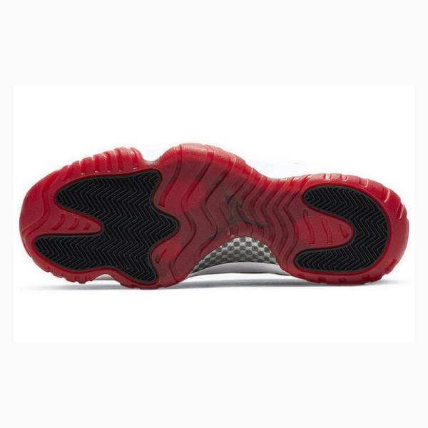 White / Black / Red Nike Retro Low Concord Bred Sneakers Men's Air Jordan 11 | JD-758NL