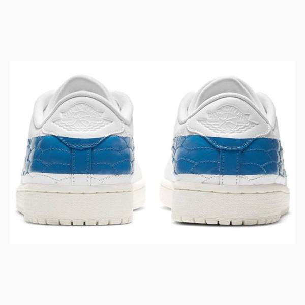 White / Blue Nike Centre Court Basketball Shoes Men's Air Jordan 1 | JD-847LE