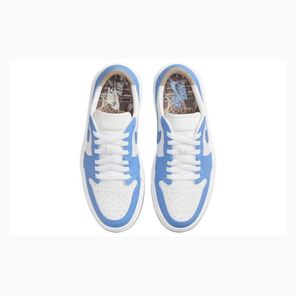 White / Blue Nike Elevate Low SE Sneakers Women's Air Jordan 1 | JD-781BO