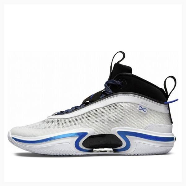 White / Blue Nike PF Basketball Shoes Men\'s Air Jordan 36 | JD-571YU