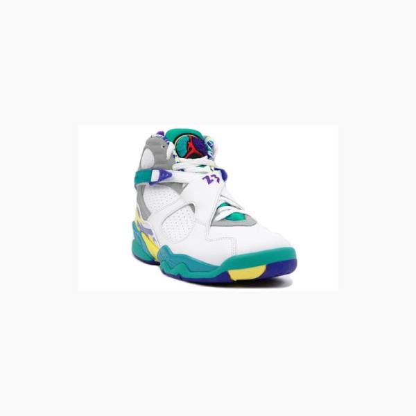 White / Blue Nike Retro Basketball Shoes Women's Air Jordan 8 | JD-168IJ