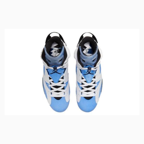 White / Blue Nike Retro Basketball Shoes Men's Air Jordan 6 | JD-276SU