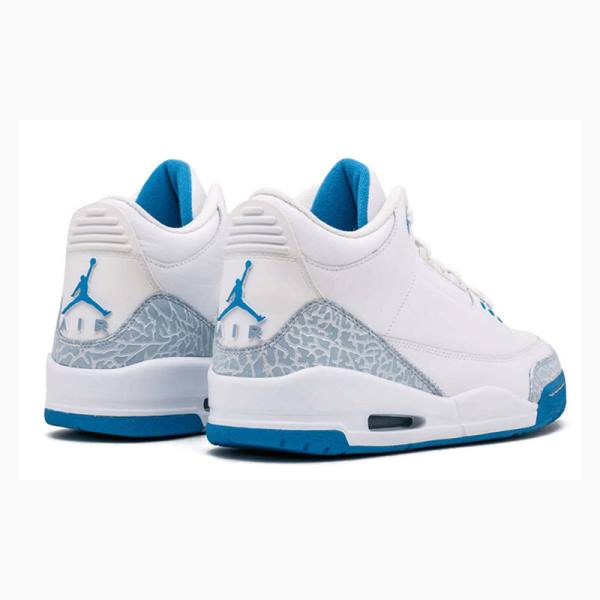 White / Blue Nike Retro Basketball Shoes Women's Air Jordan 3 | JD-376EZ