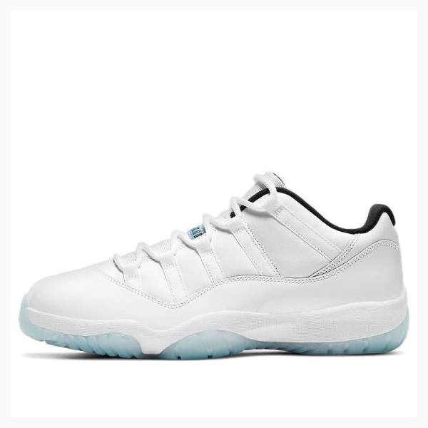 White / Blue Nike Retro Low Legend Sneakers Men\'s Air Jordan 11 | JD-567BU