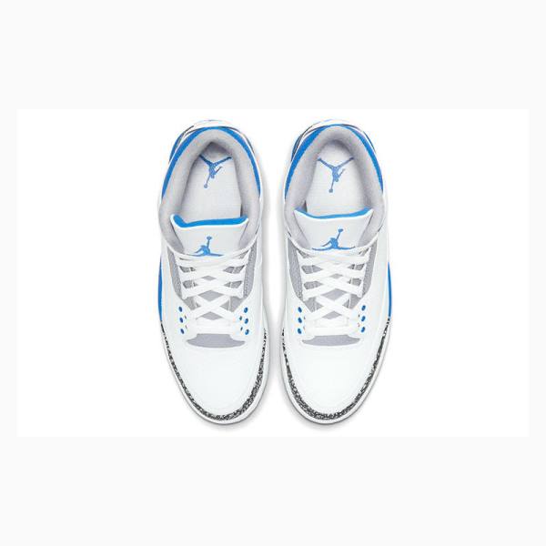 White / Blue Nike Retro Racer Basketball Shoes Men's Air Jordan 3 | JD-231ES