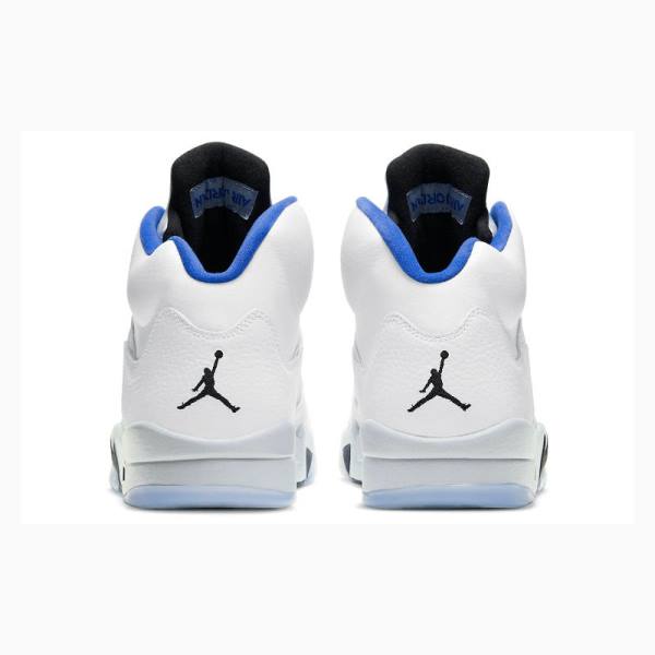 White / Blue Nike Retro Stealth 2.0 Basketball Shoes Men's Air Jordan 5 | JD-912WC