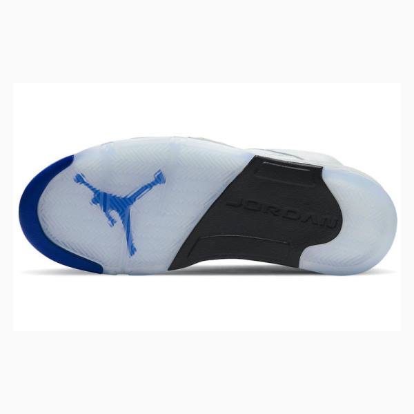 White / Blue Nike Retro Stealth 2.0 Basketball Shoes Men's Air Jordan 5 | JD-912WC