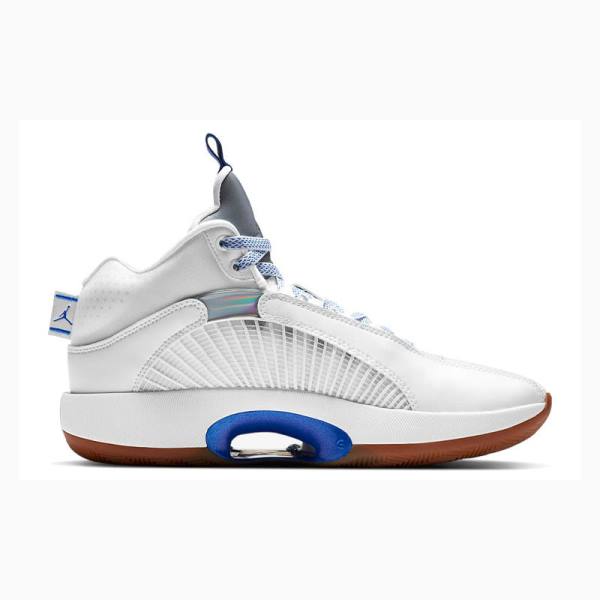 White / Blue Nike Sisterhood' Basketball Shoes Men's Air Jordan 35 | JD-392KD