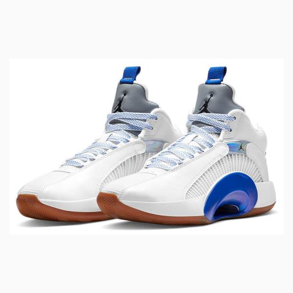 White / Blue Nike Sisterhood' Basketball Shoes Men's Air Jordan 35 | JD-392KD